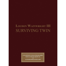 Load image into Gallery viewer, Loudon Wainwright III. Surviving Twin.  CD + 5 bonus postcards.